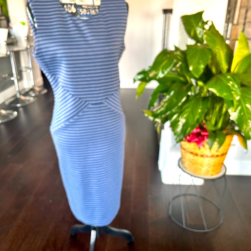 Blue Striped Dress